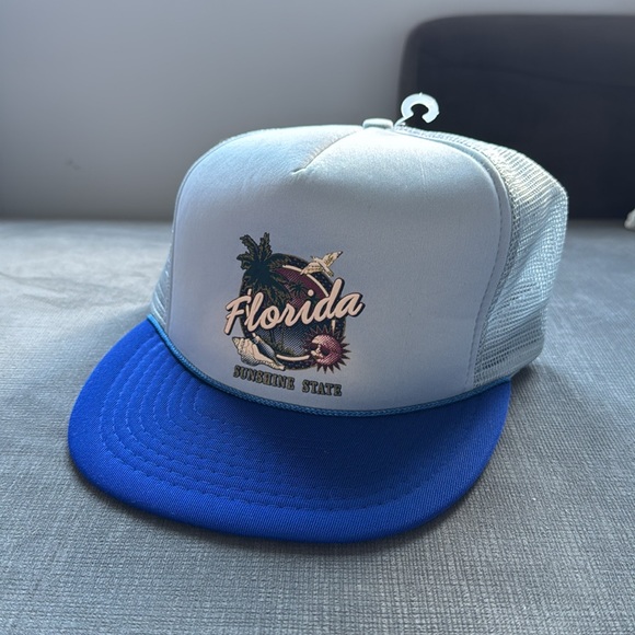 Vintage Florida Sunshine State Snapback / 90s / Trucker Style Mesh - Picture 3 of 8